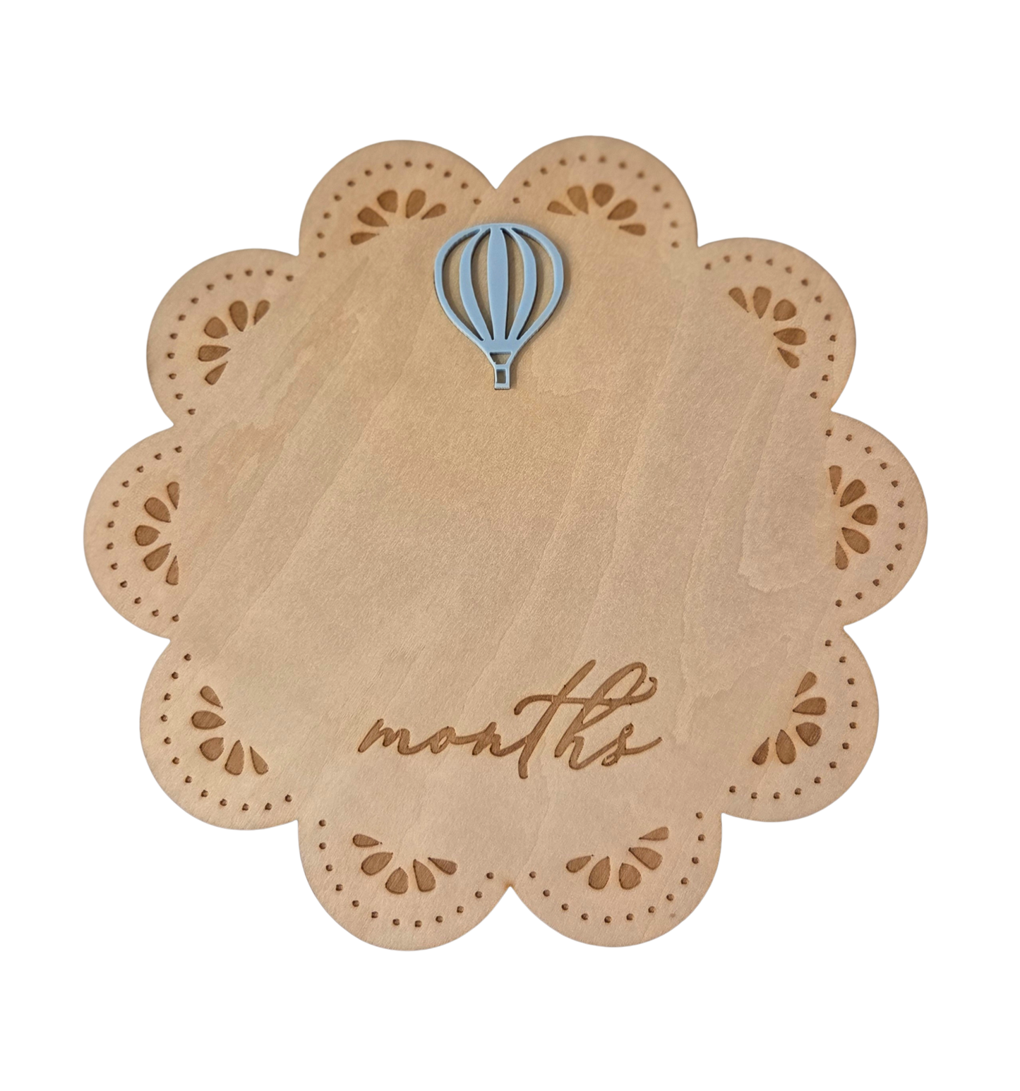 Personalized Wooden Monthly Milestone Cards