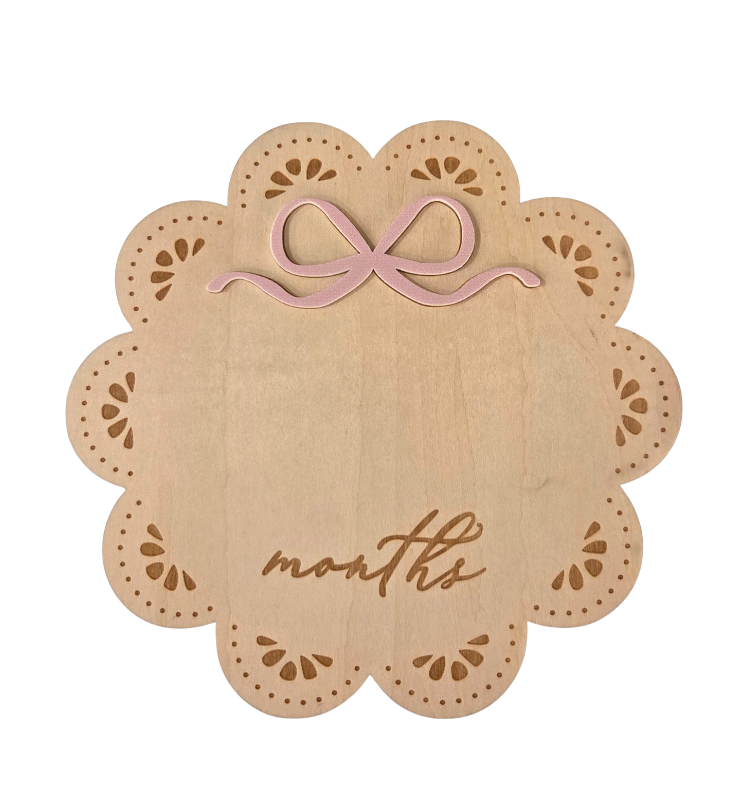 Personalized Wooden Monthly Milestone Cards