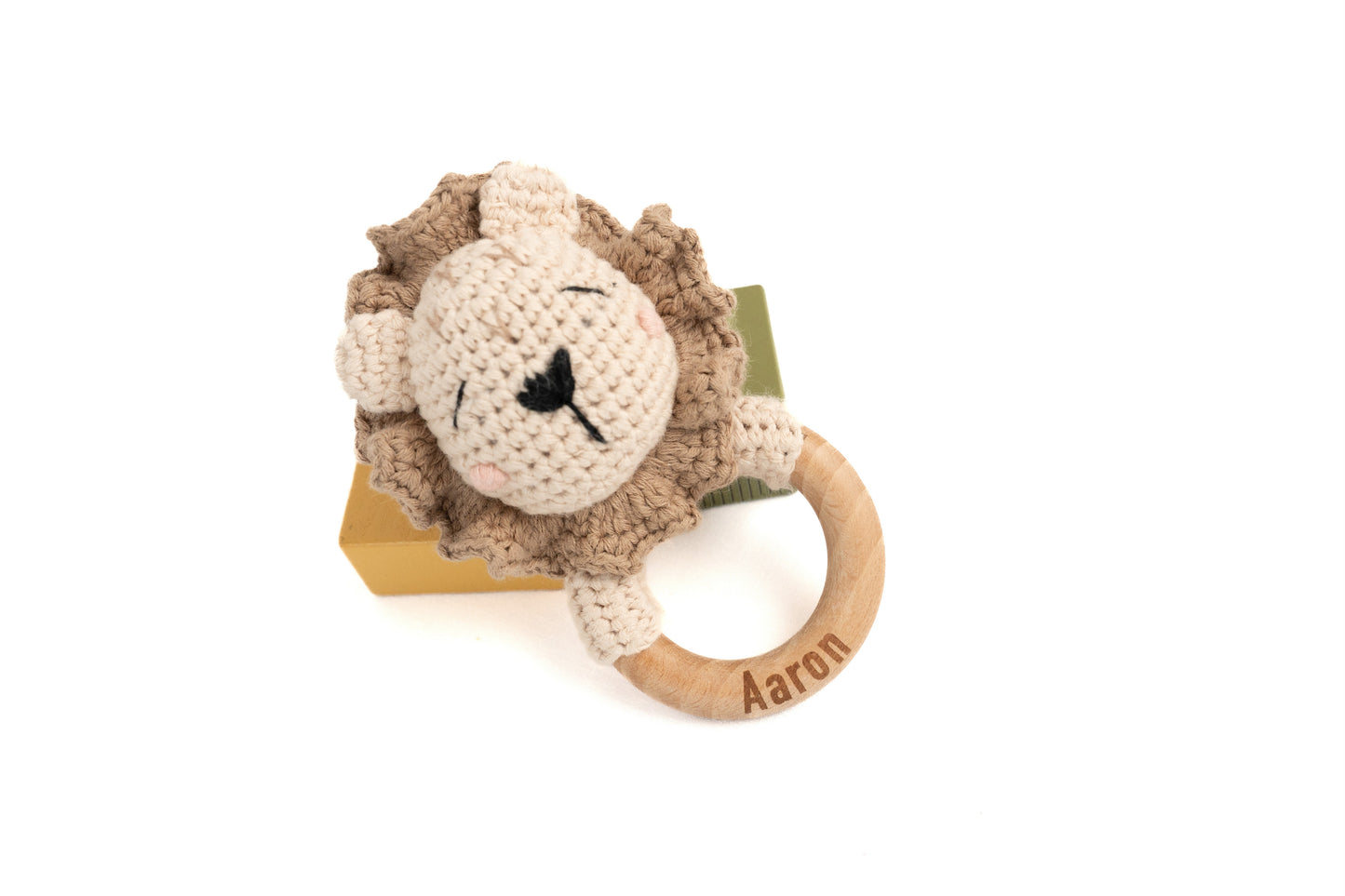 Handmade Knit Animal Rattle