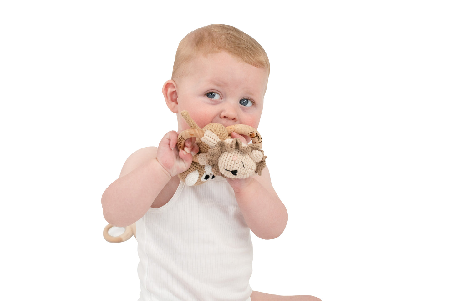 Handmade Knit Animal Rattle