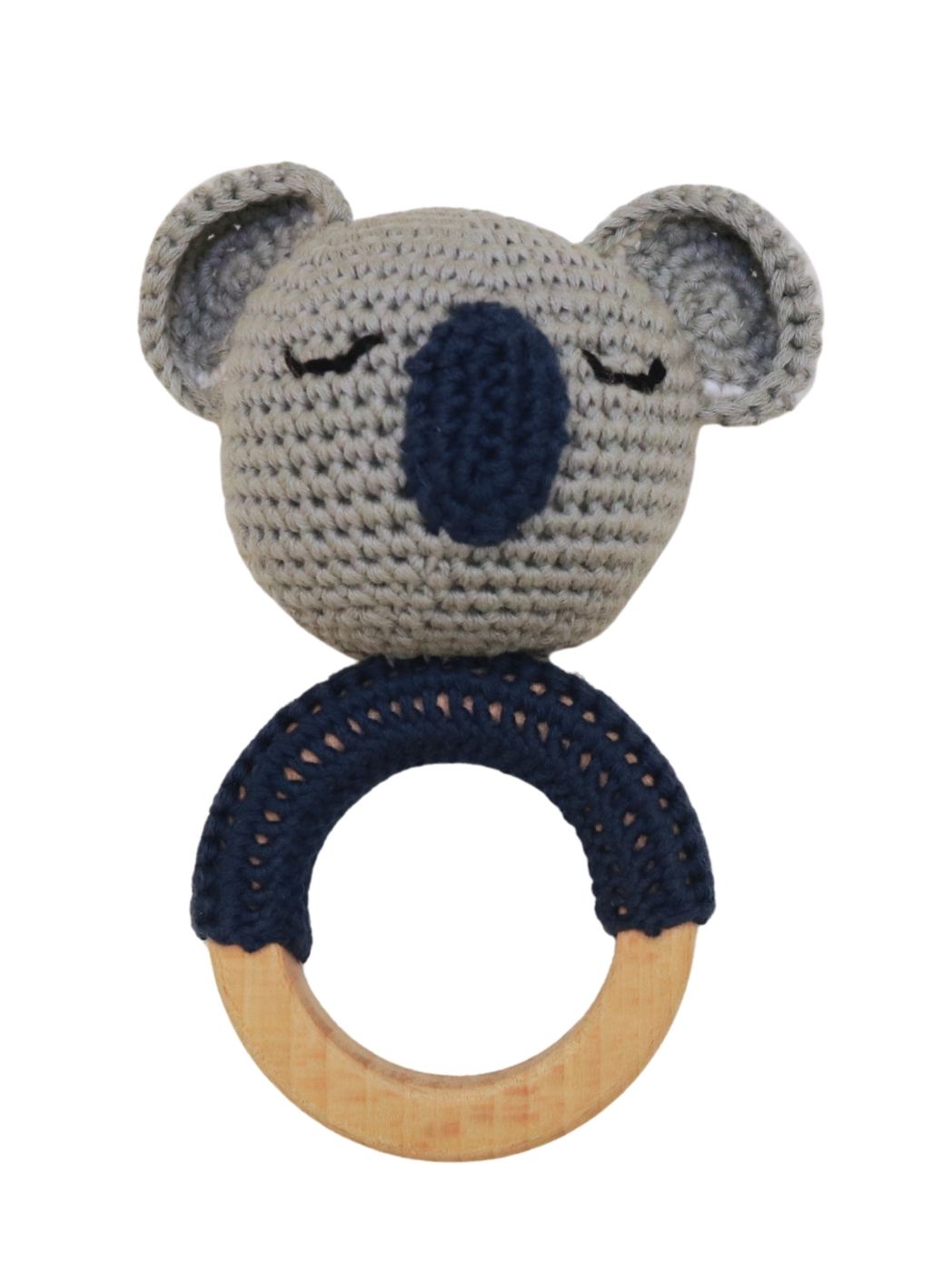 Handmade Knit Animal Rattle