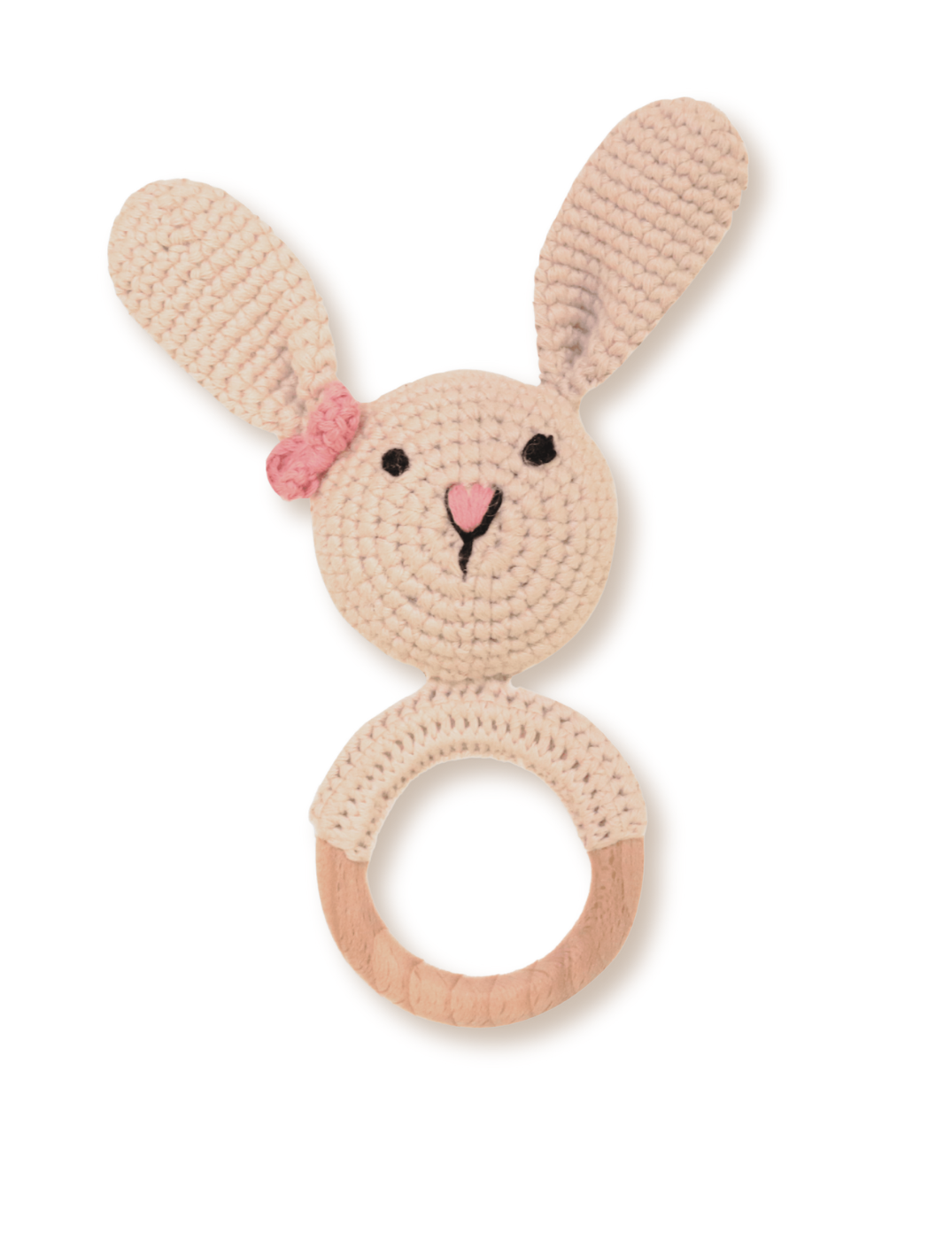 Handmade Knit Animal Rattle