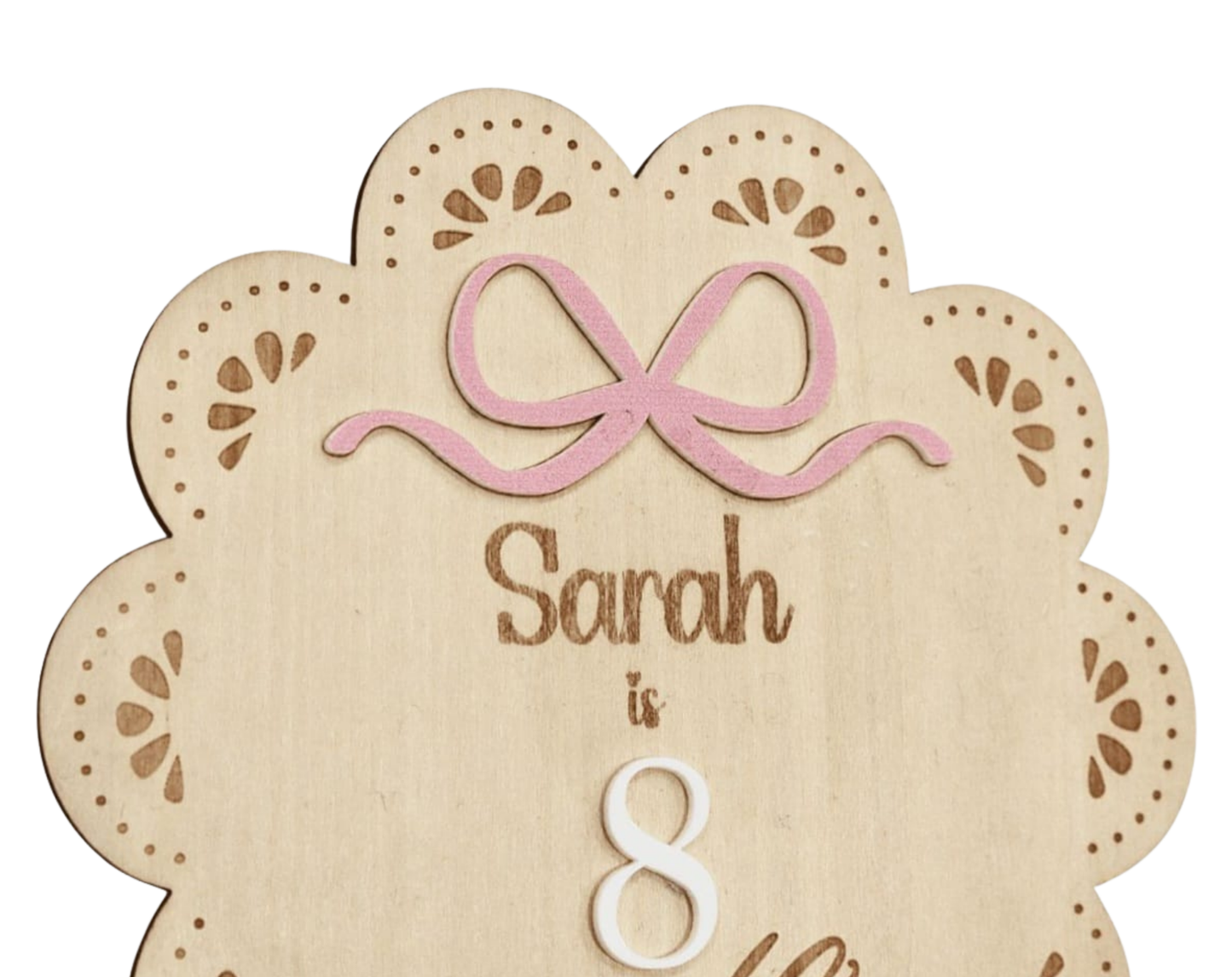 Personalized Wooden Monthly Milestone Cards