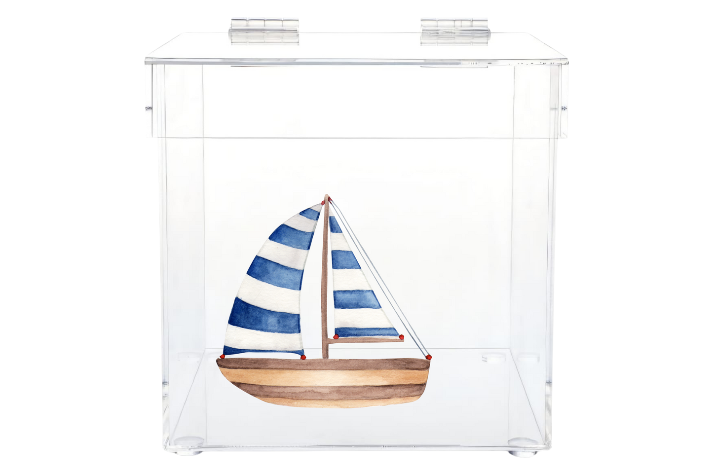 Personalized Lucite Kippah & Accessories Box