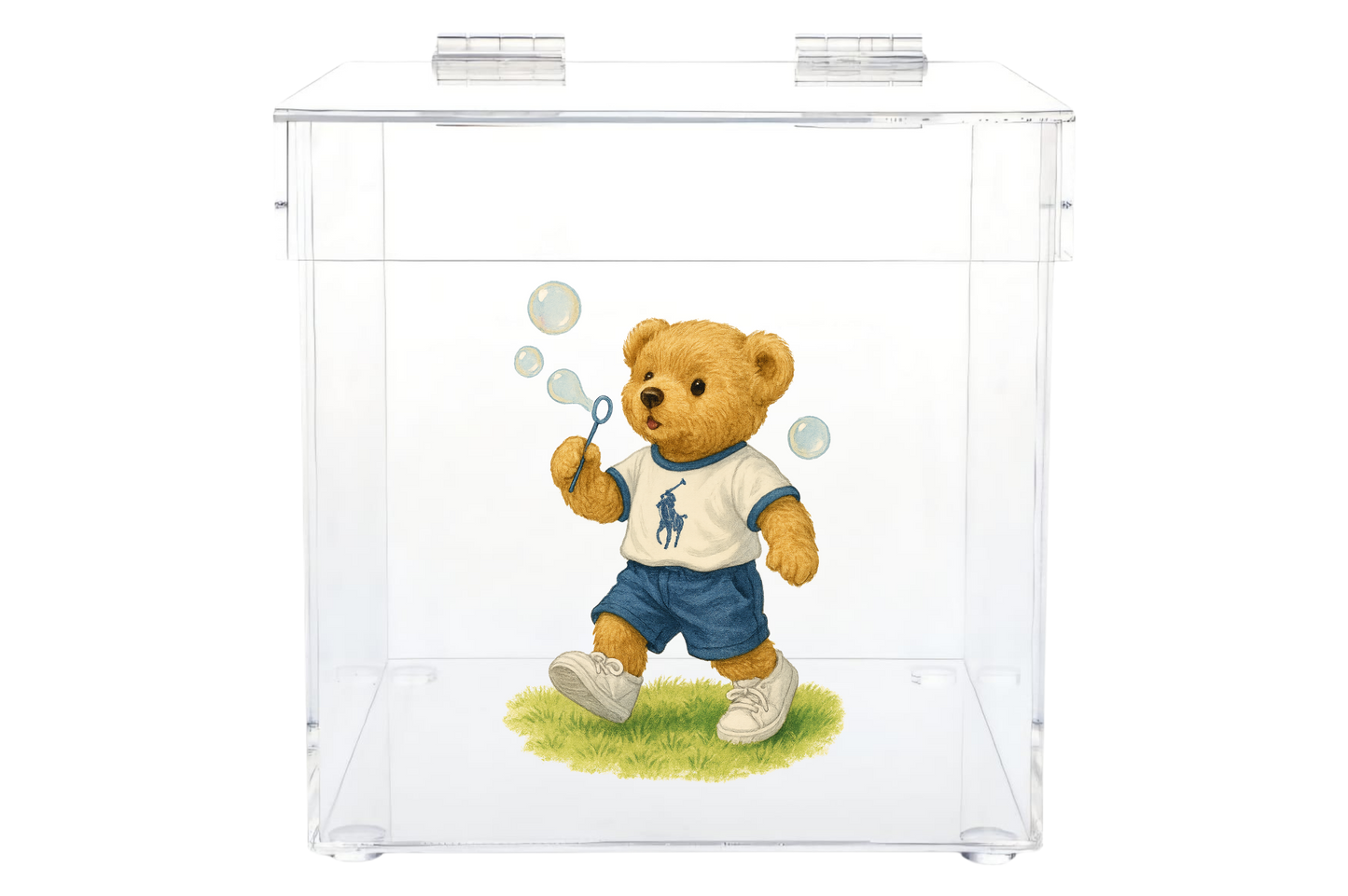 Personalized Lucite Kippah & Accessories Box