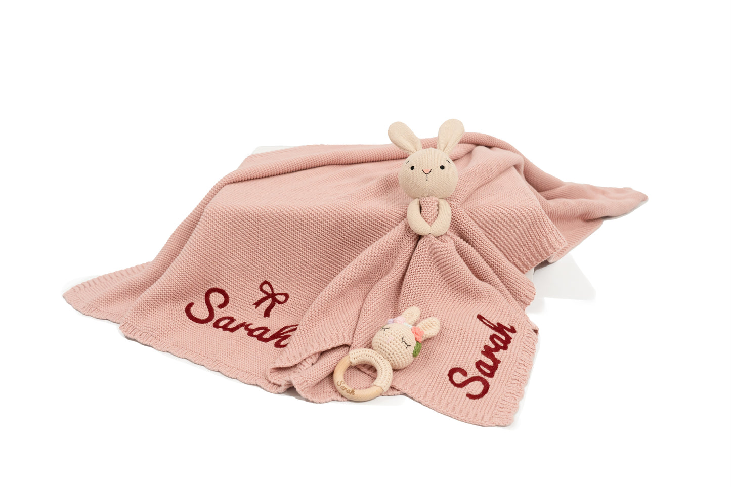 Personalized Soft Knit Cotton Baby Blanket