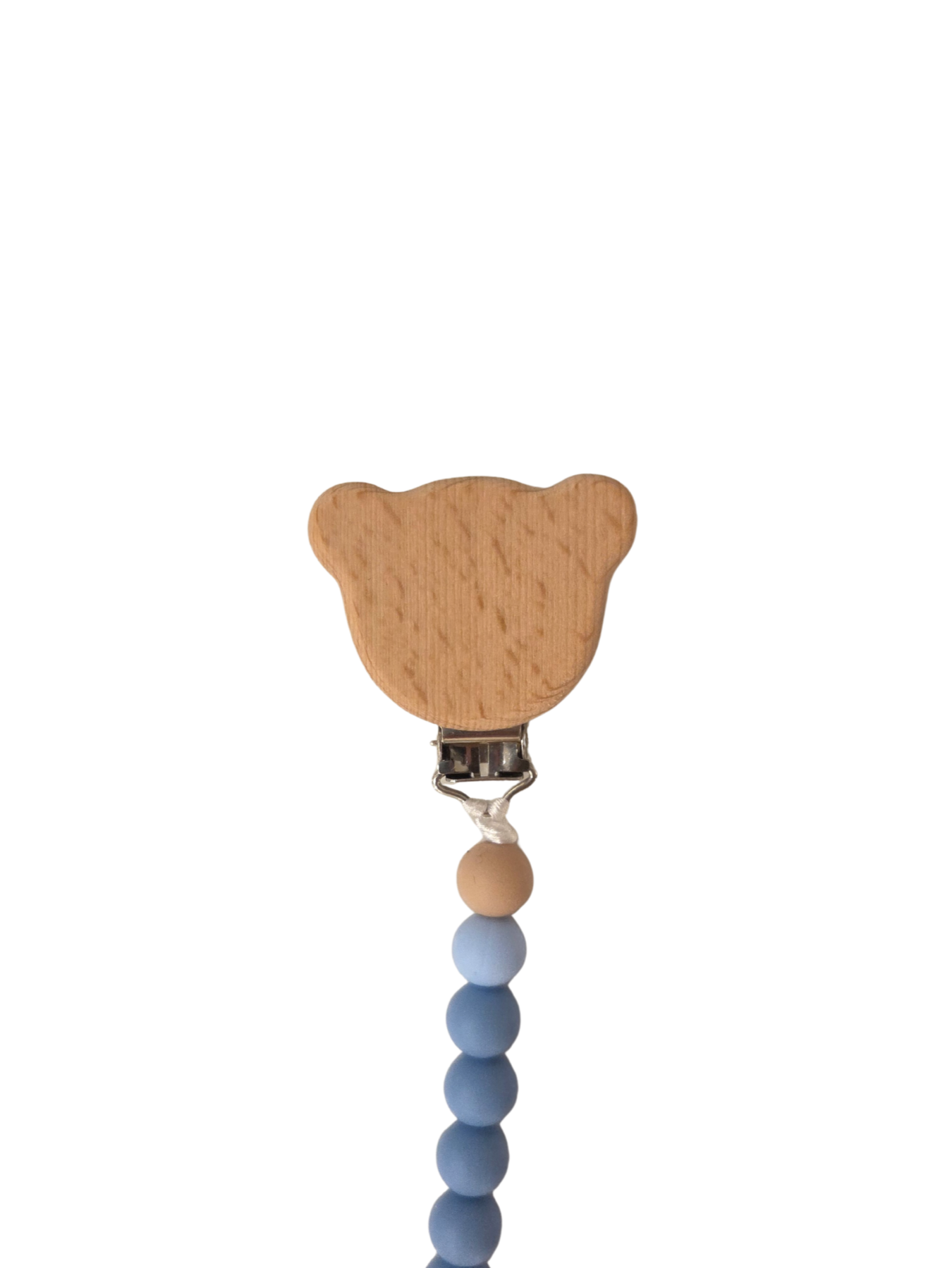 Personalized Wooden & Silicone Pacifier Clip – Teether Combo
