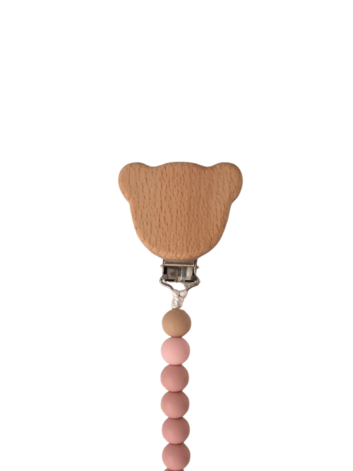 Personalized Wooden & Silicone Pacifier Clip – Teether Combo
