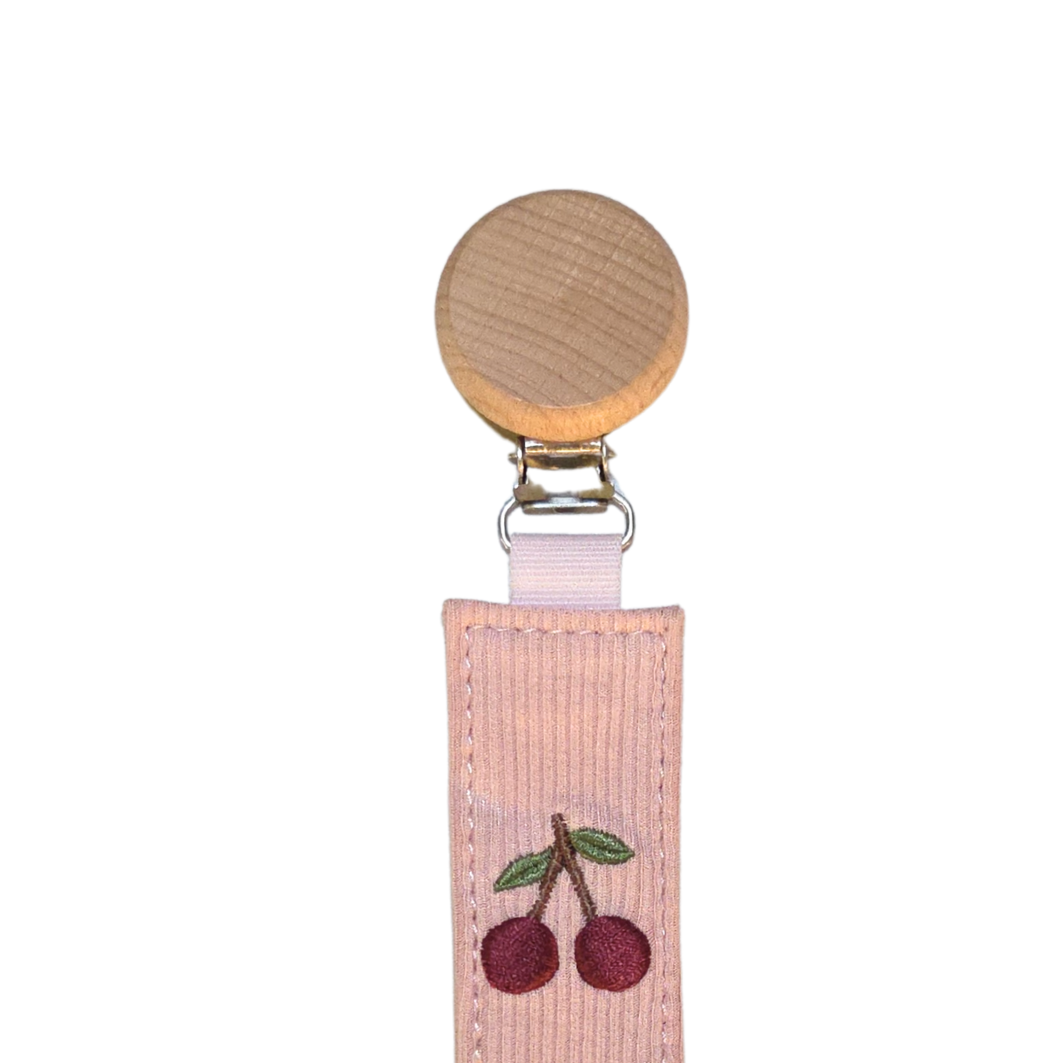 Cherry Pacifier Clip