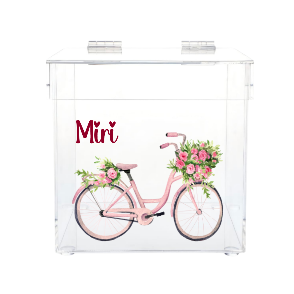 Personalized Lucite Kippah & Accessories Box