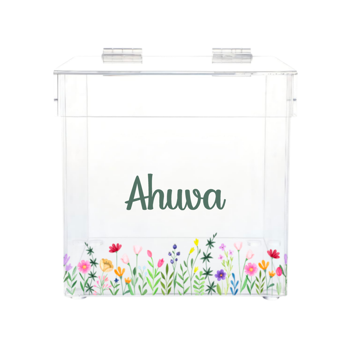 Personalized Lucite Kippah & Accessories Box