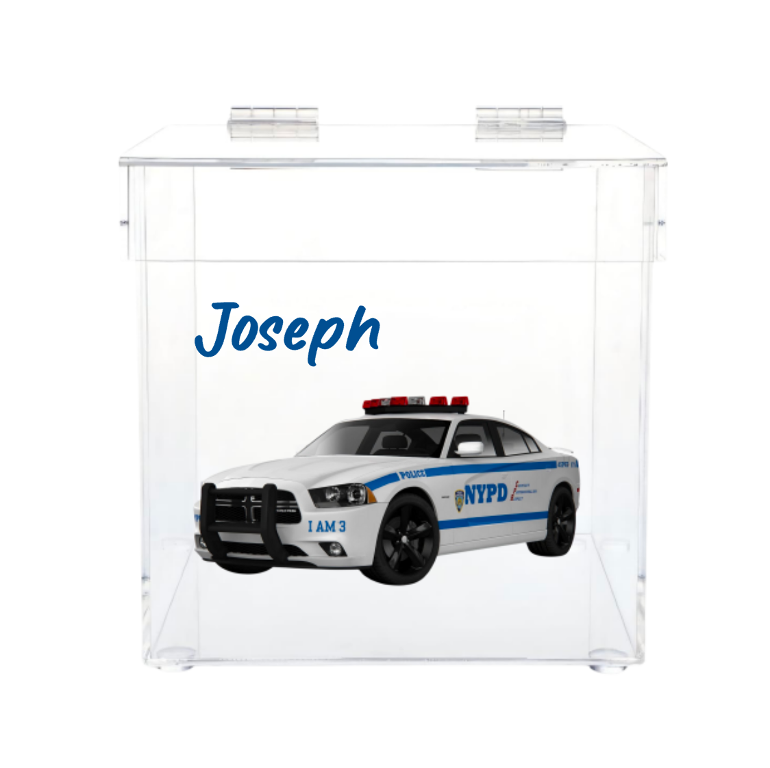 Personalized Lucite Kippah & Accessories Box