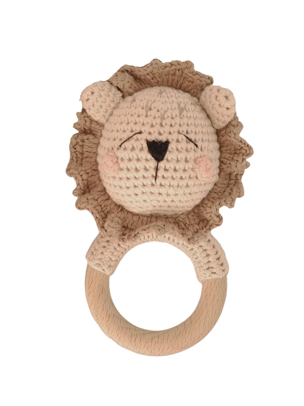 Handmade Knit Animal Rattle