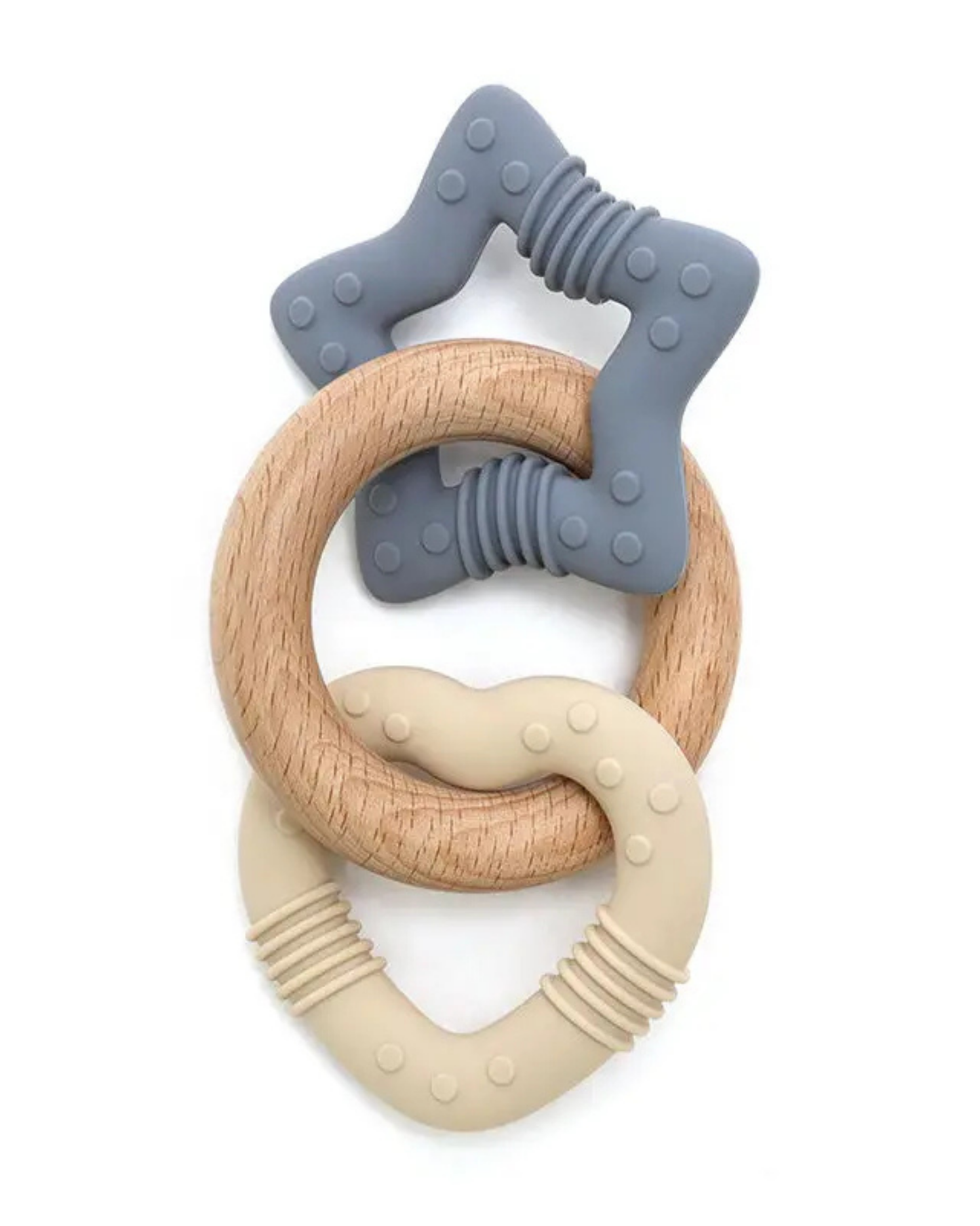 Personalized Wooden & Silicone Teether