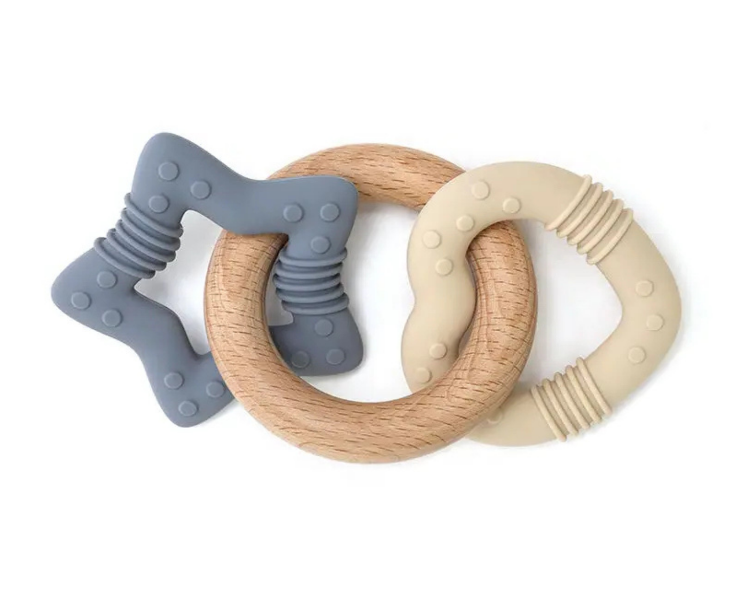 Personalized Wooden & Silicone Teether