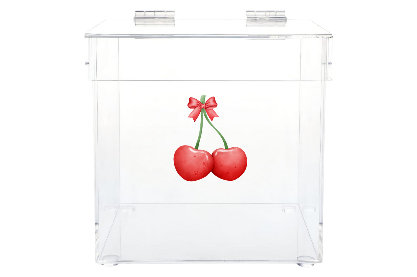 Personalized Lucite Kippah & Accessories Box
