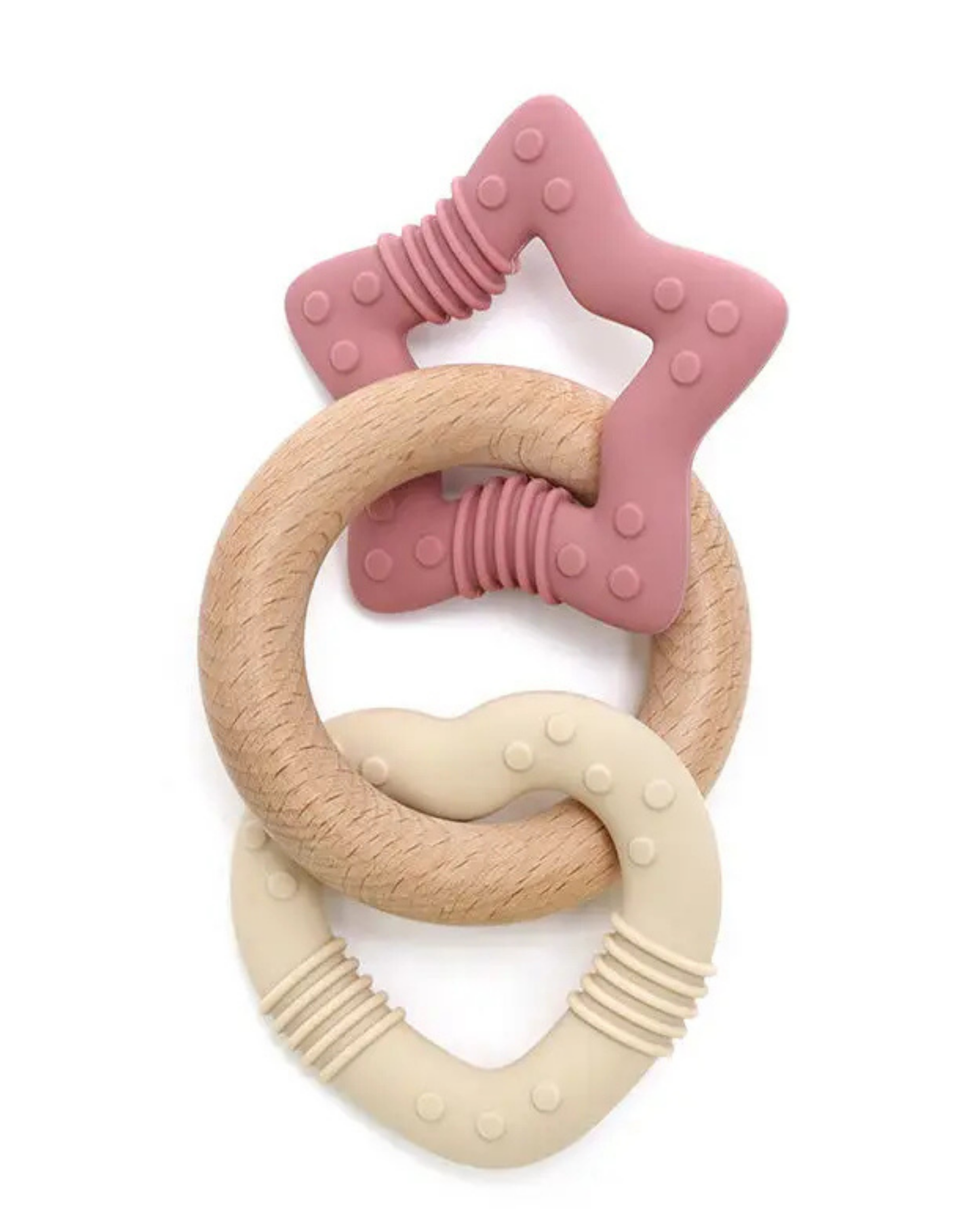Personalized Wooden & Silicone Teether