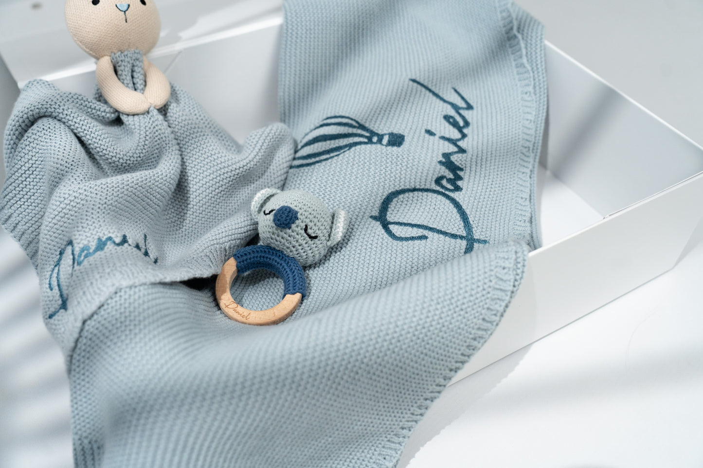 Handmade Knit Animal Rattle